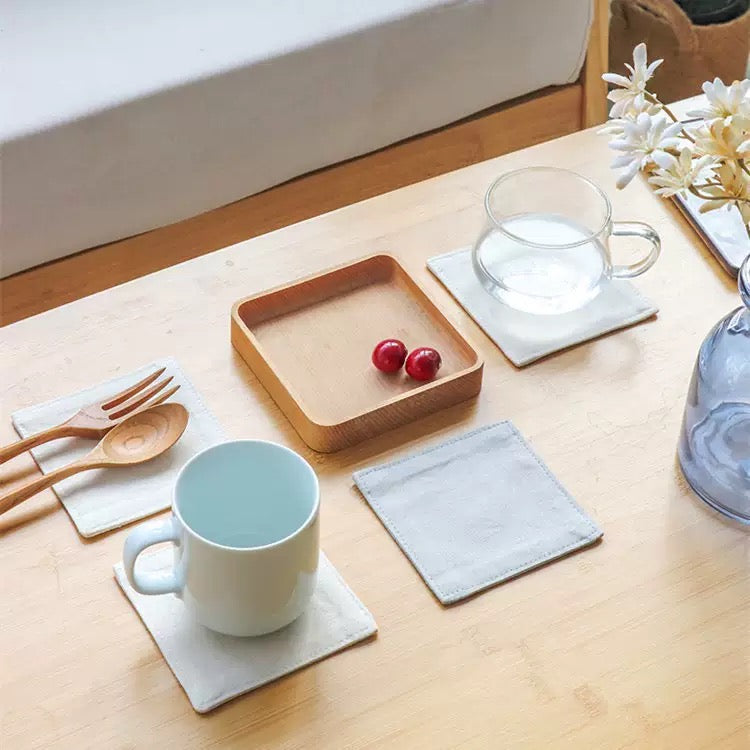Custom Canvas Heat-Resistant Coaster