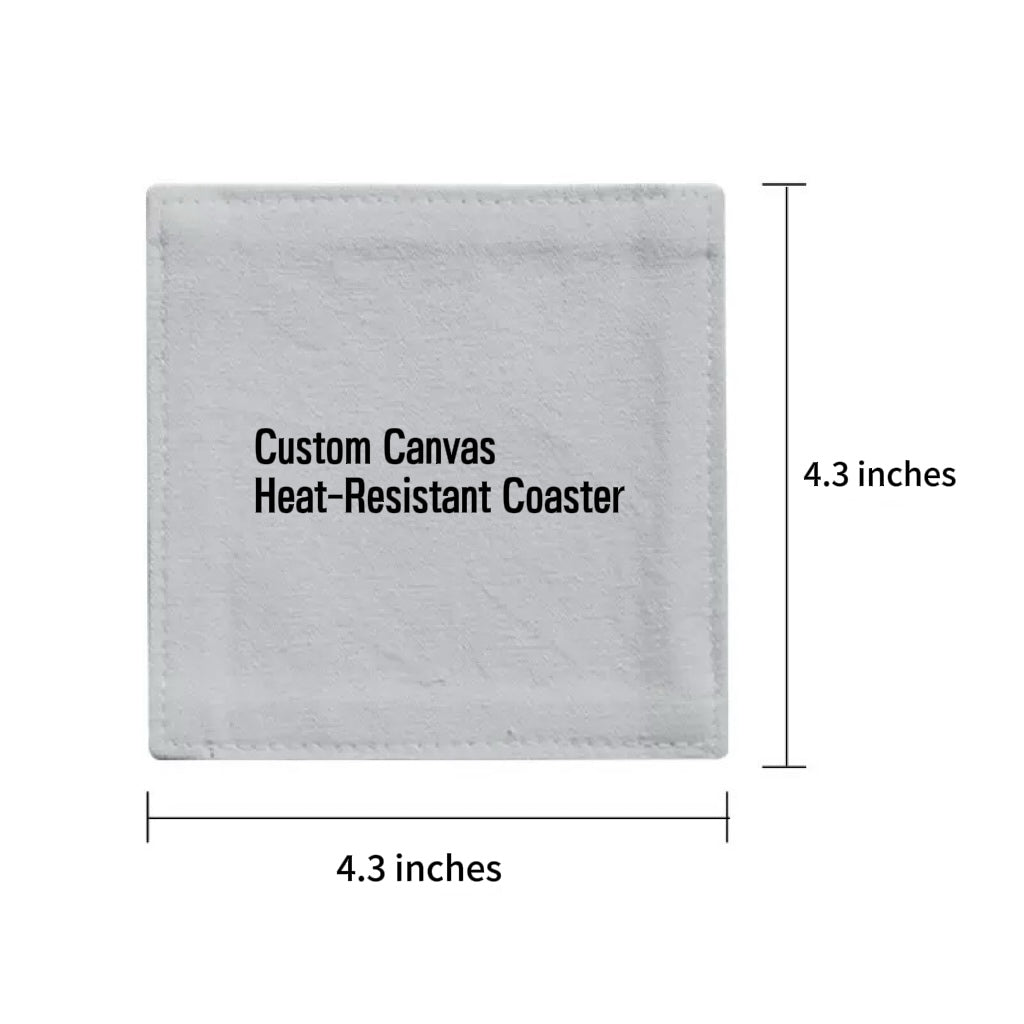 Custom Canvas Heat-Resistant Coaster