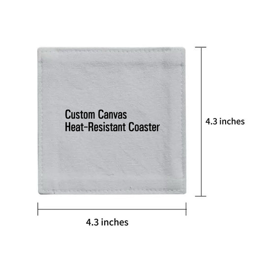Custom Canvas Heat-Resistant Coaster