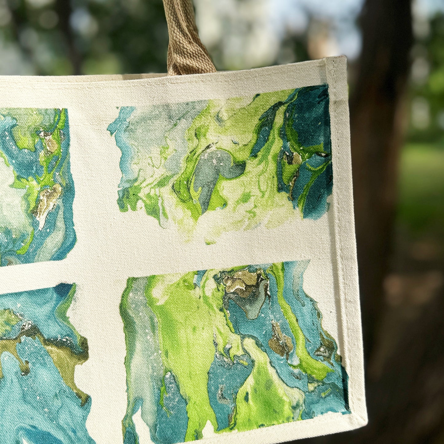 Finished DIY Products - Hand-Dyed Lacquer Tote Bag